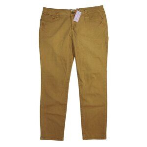 Cabi Womens Mustard Yellow Straight Leg Pants Size 16